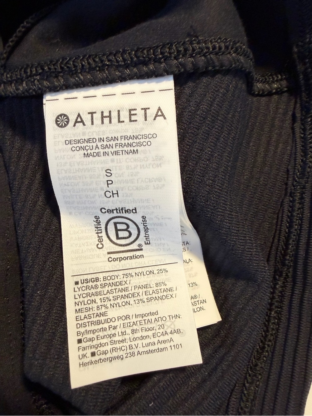 Athleta High Neck Crop Tank Black Size Small NWOT - Picture 8 of 8